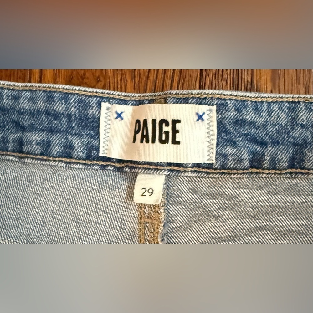 PAIGE Sold Out Stella High-Rise Straight Leg Jean in Light Wash (Leela) Size 29 - Picture 9 of 12